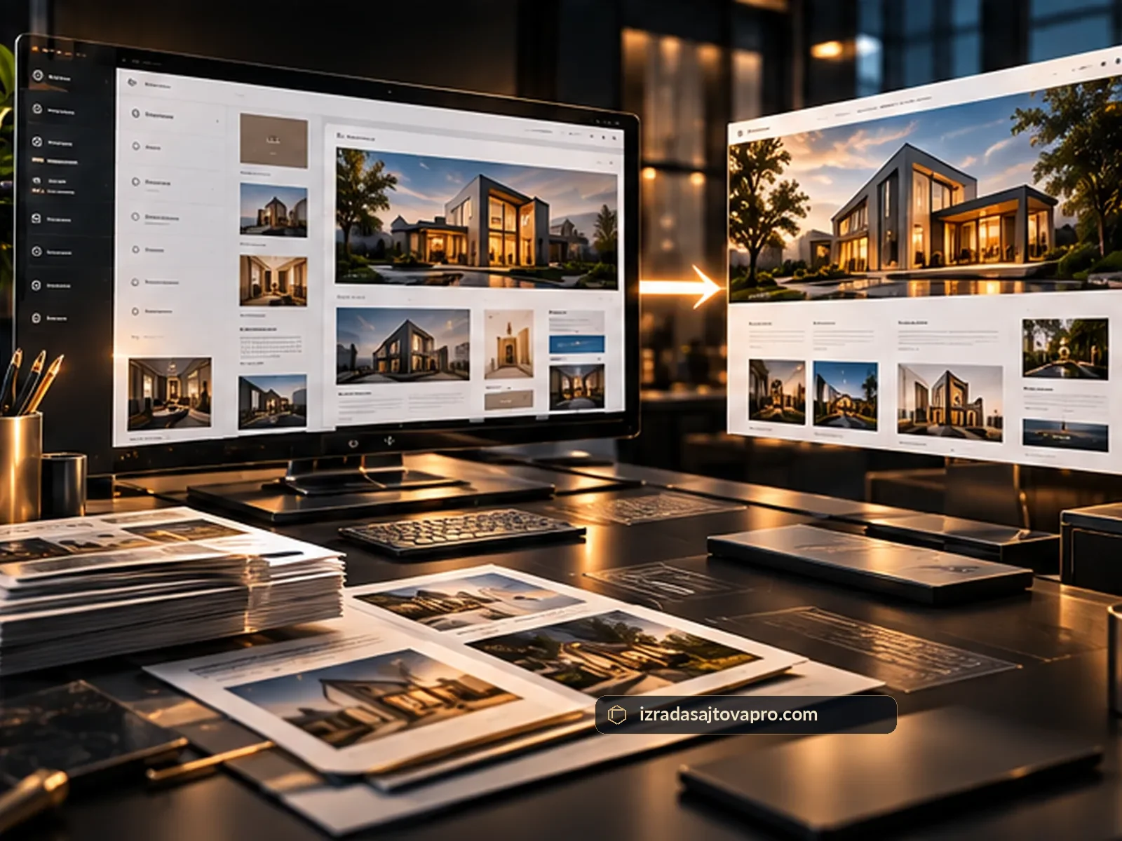 Realistic custom WordPress development showcase — IzradaSajtovaPro