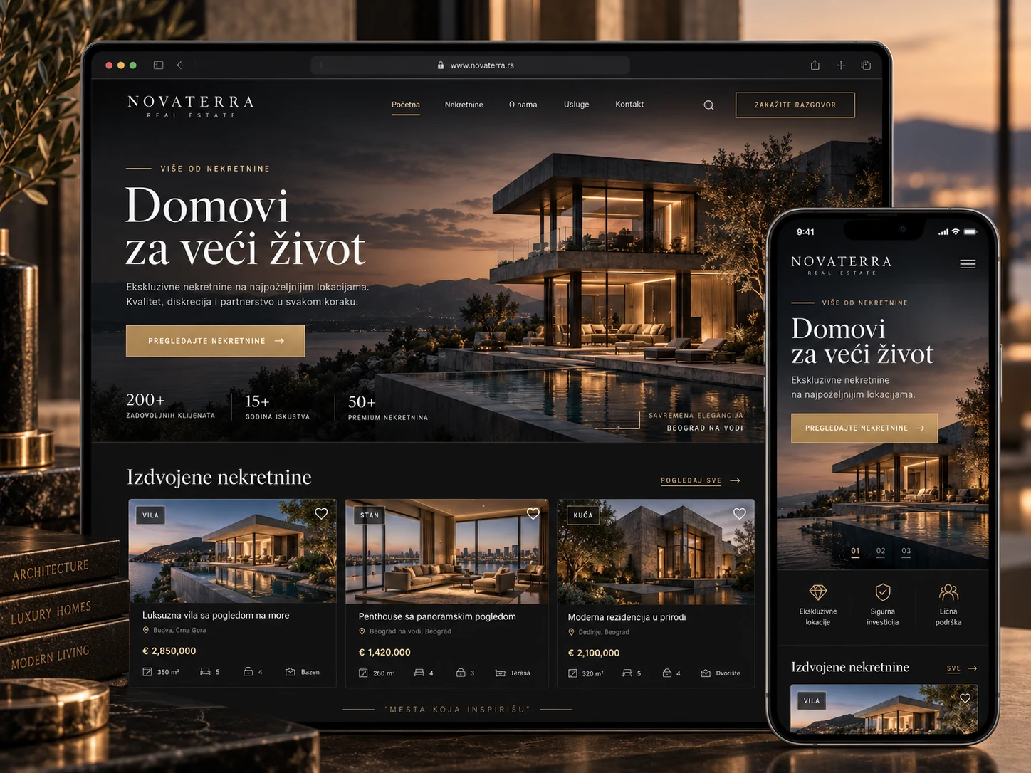 Realističan primer web prezentacije — Site-uri pentru agenții imobiliare