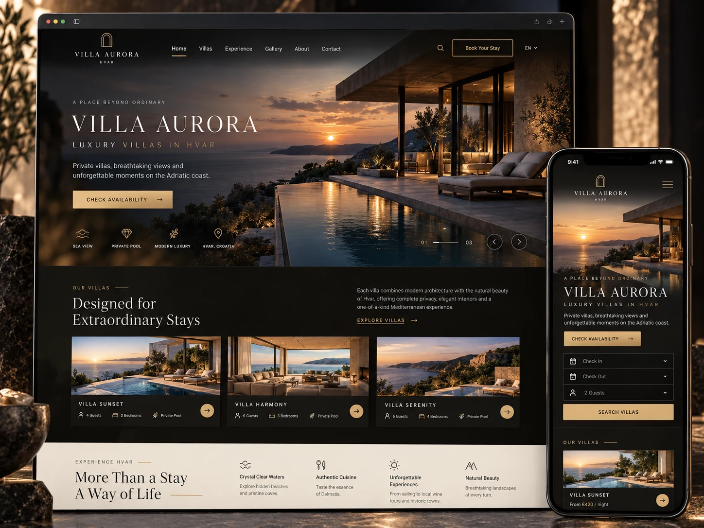 Exemplu realist de prezentare web — Site-uri pentru restaurante