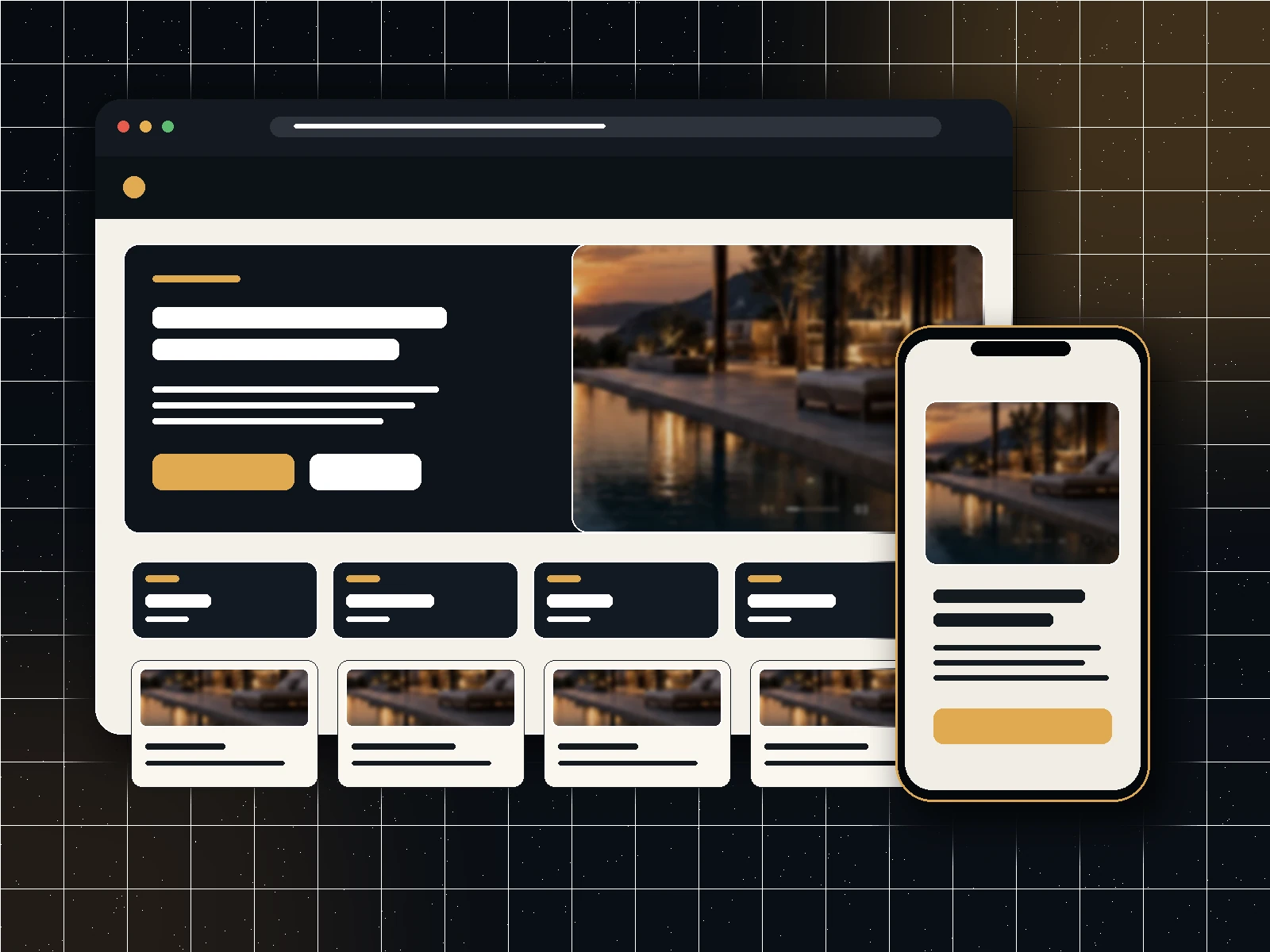 Exemplu realist de prezentare web — Landing page sau site web