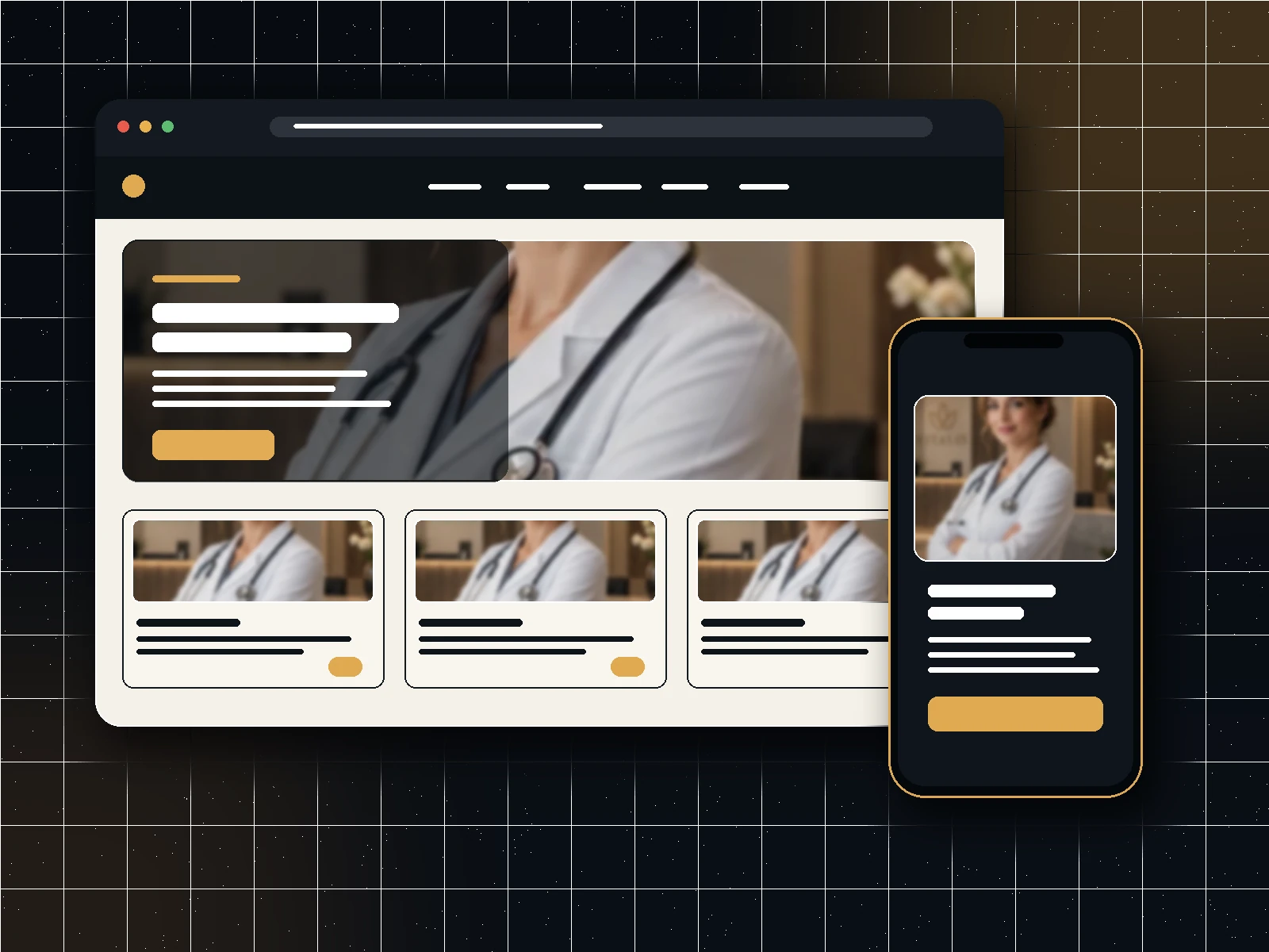 Exemple réaliste de présentation web — Sites web pour cabinets médicaux