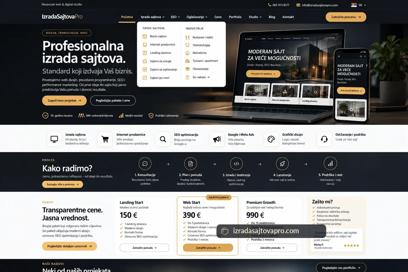 Profesionalna web prezentacija i izrada sajtova | IzradaSajtovaPro Profesionalna web prezentacija i izrada sajtova